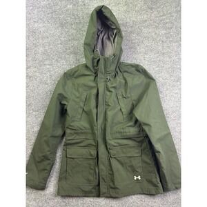 Under Armour Storm1 Hooded Parka Jacket Womens Medium Green‎ All Season Gear